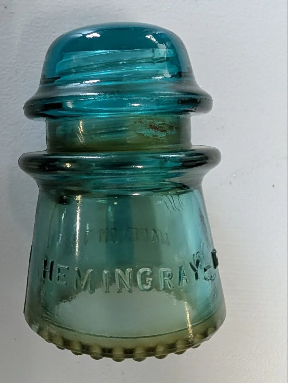 bundle of 6 GLASS INSULATORS vintage antique hemingray